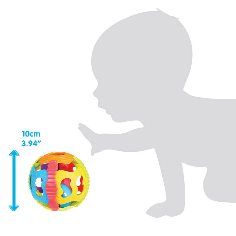 Playgro 4083681 Shake Rattle & Roll Ball (6m+)