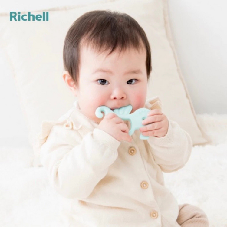 Richell Silicone Play Teether - 3m+ (Whale/Clownfish/Seahorse/Angelfish)