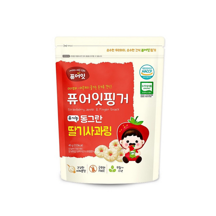 Pure-Eat Organic Vegetable Rice Ring Snack 40g (10m+)