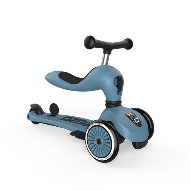 Scoot And Ride Highwaykick 1 Push and Go - Steel (1-5 Yrs)