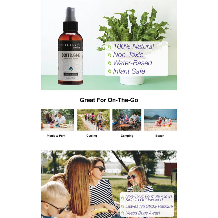 Bacoff Insect Repellent Verdeluxe - Don't Bug Me Natural Insect Repellent 125ml