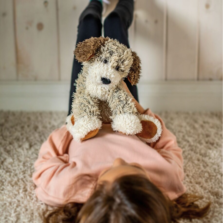 Mary Meyer Fabfuzz Lying Scruffy Puppy - 18″