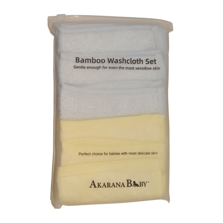Akarana Organic Bamboo Washcloth Set (6pcs)