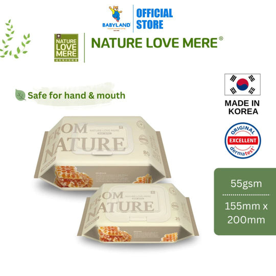 NATURE LOVE MERE From Nature Propolis Baby Wet Wipes | Safe for Hand & Mouth