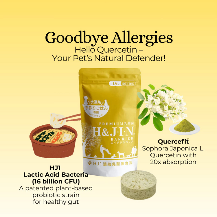 H&JIN Barrier for Pets – Allergy Relief Probiotic | Japan (90 tablets)