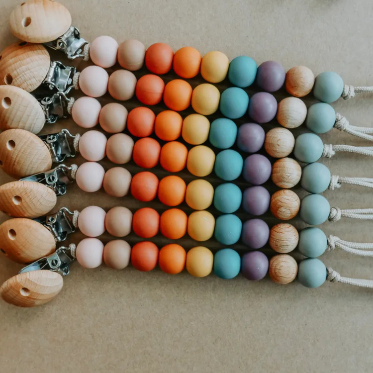 Mils and Key Iris Pacifier Clips - Multiple Color (0m+)