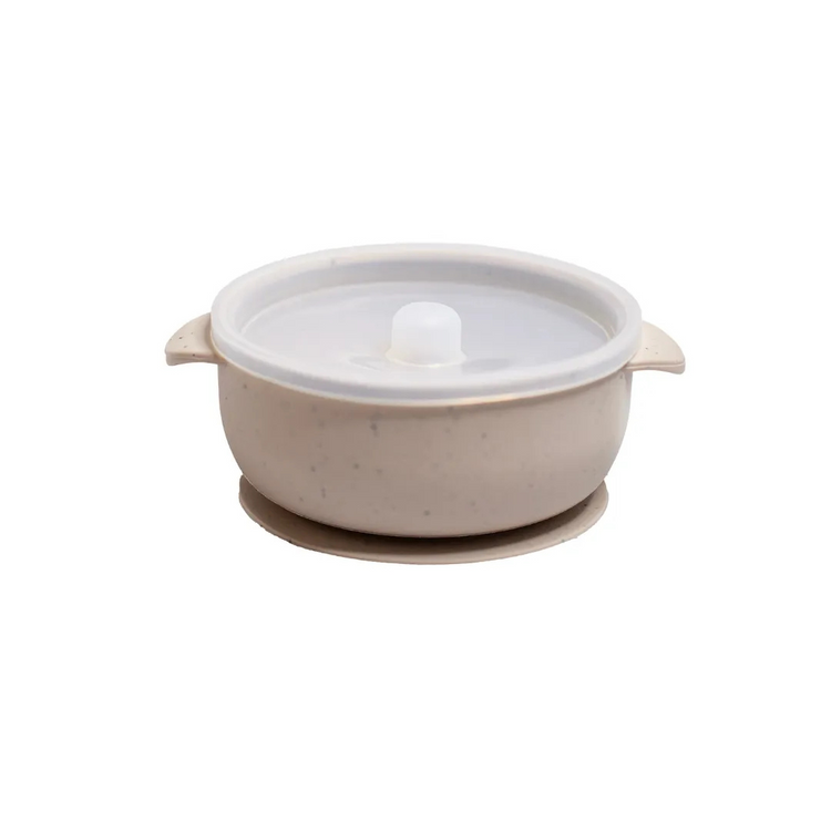 Mils and Key Speckled Bowl + Lid (6m+)