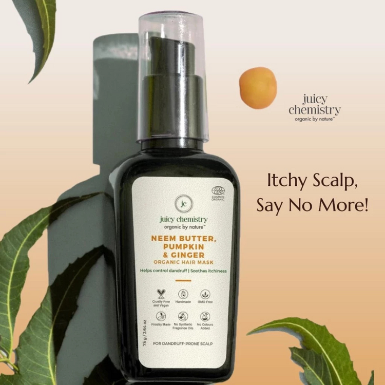 Juicy Chemistry Neem Butter, Pumpkin & Ginger Hair Mask (75g)