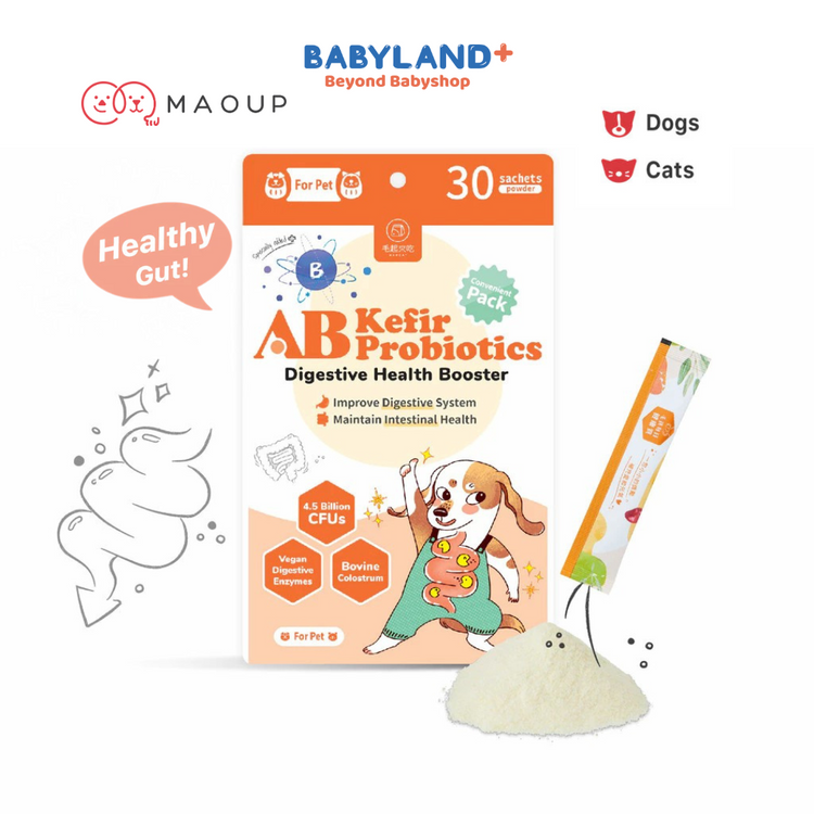 Maoup AB Kefir Probiotics Digestive Health Booster (30 sachets) for Cats & Dogs