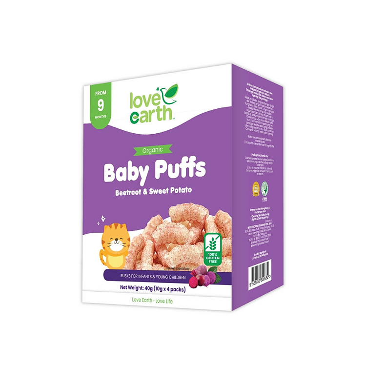 Love Earth Organic Baby Puff (10G X 4 Serving)