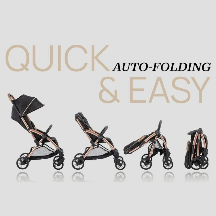 Chicco Goody Primo Auto Fold Stroller - Enchanting Bronze (Newborn till 22kg)