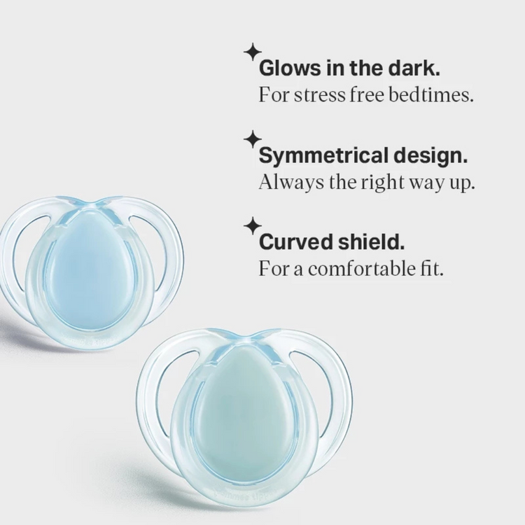 Tommee Tippee Night Time Soother Assorted (2 Pcs/Pack)