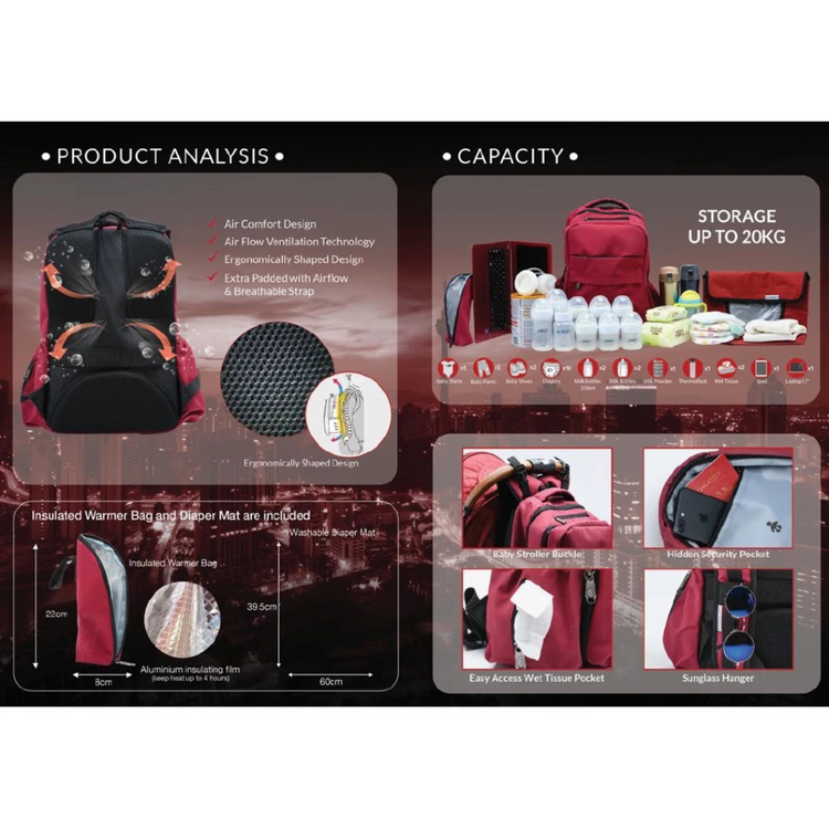 Princeton Urban Reborn Baby Diaper Bag