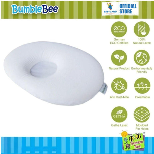 Bumble Bee Natural Latex Baby Dimple Pillow (21 x 30 x 3 cm)