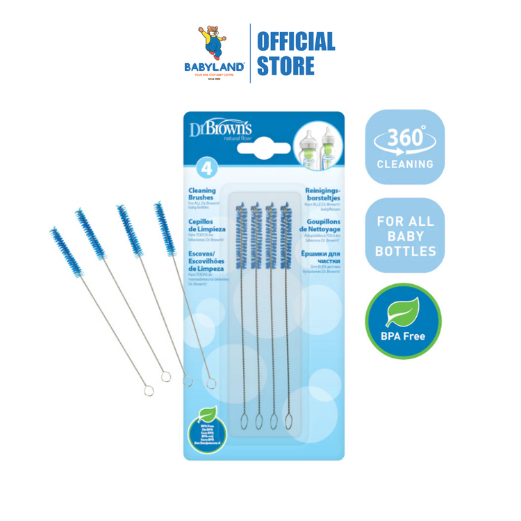 Dr Brown's Natural Flow Deep Cleaning Brushes (4pcs)