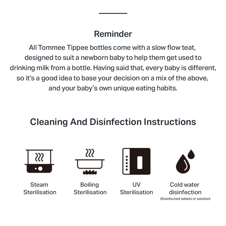 Tommee Tippee Natural Start PP Bottle (150ml) - With Slow Flow Teat