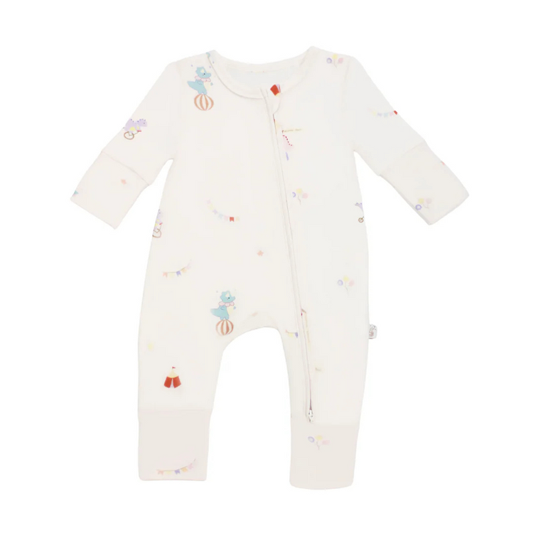 Twinkle Planet GOTS Organic Cotton One-Piece Pyjamas - Circus Dino