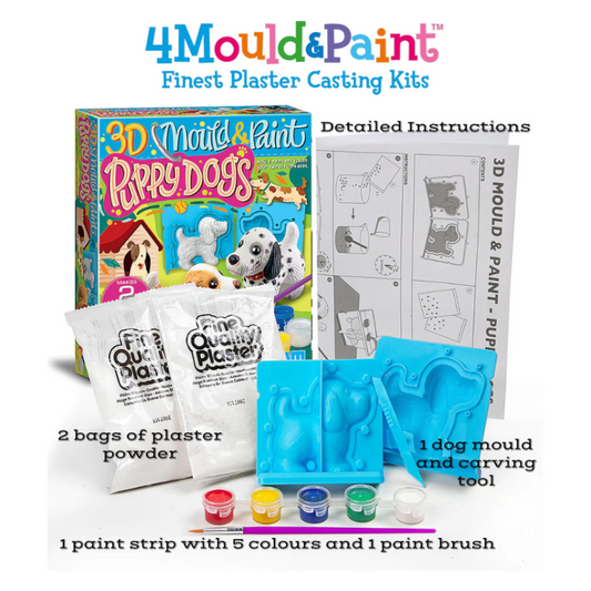 4M Mould & Paint 3D - Puppy Dogs (5Y+)