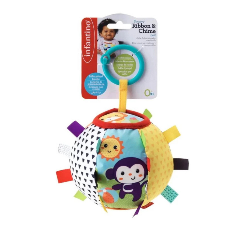 Infantino 315109 Sensory Ribbon & Chime Ball (0M+)