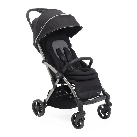 Chicco Goody Primo V2(2025) Stroller - Enchanting Silver | Newborn Auto Fold Stroller Breathable Bamboo Fabric