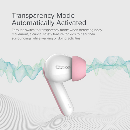 myFirst Carebuds for Kids CareBuds Designed for Small Ear Wireless Speaker Headphone for Kids and Adults