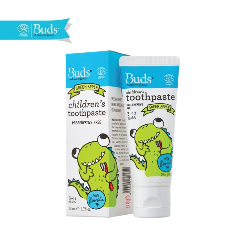 Buds Children's Toothpaste With Fluoride 50ml (3-12yrs)