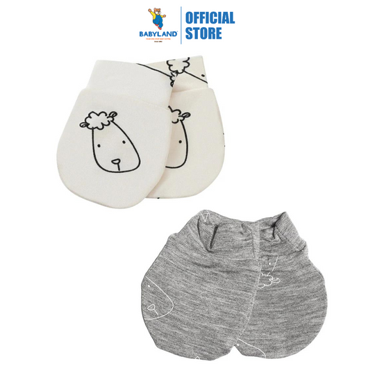 Baa Baa Sheepz Mittens Sweet Dreams Baa Baa + Grey Set - 2 Pairs