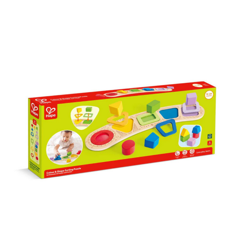 Hape 1666 Colour & Shape Sorting Puzzle (12-24 Months)
