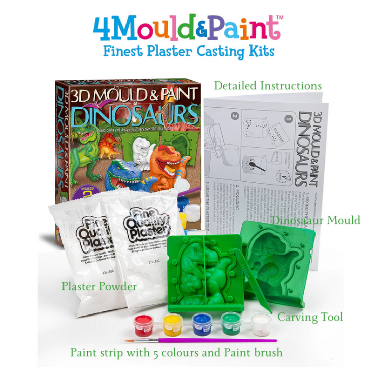 4M Mould & Paint 3D - Dinosaurs (5Y+)