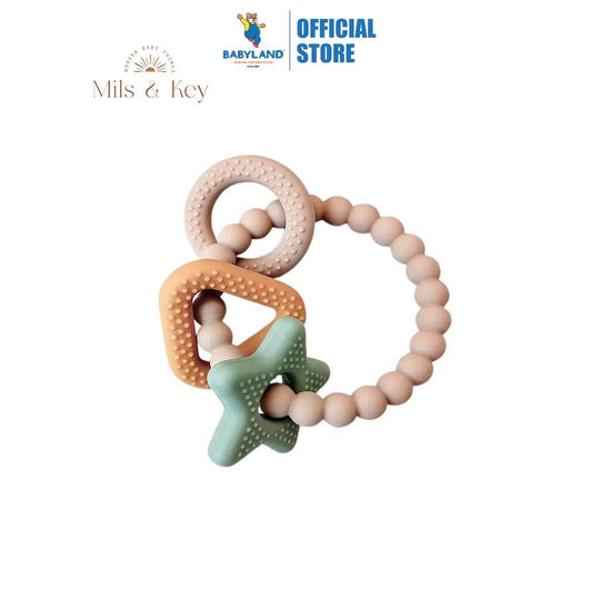 Mils and Key Trio Ring Teether (3m+)