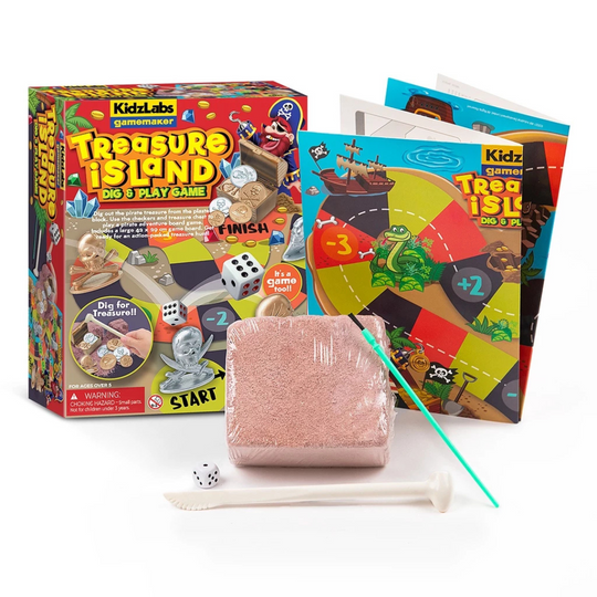 4M KidzLabs Gamemaker - Treasure Island Dig & Play Game (5Y+)