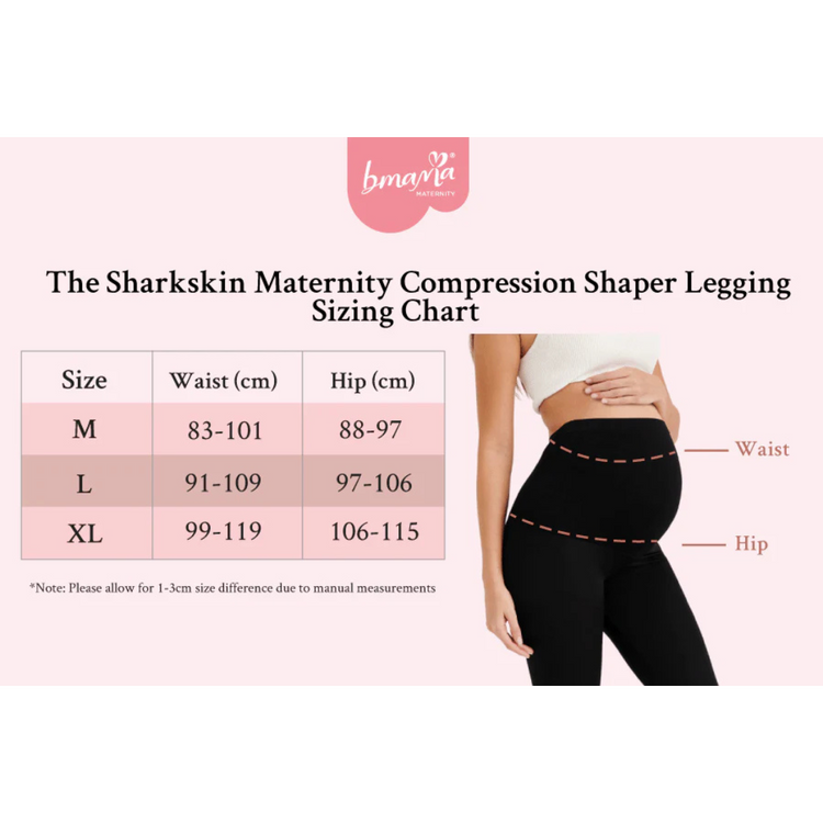 Bmama The Sharkskin Maternity Shaper Legging - Black