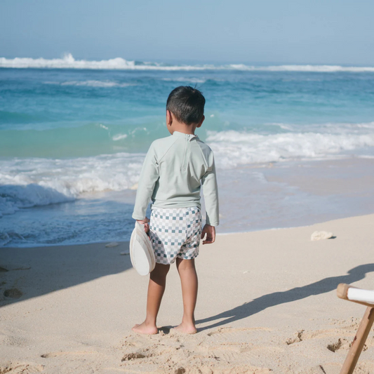 Joey & Mom UPF Protected Swimwear - Check & Chill