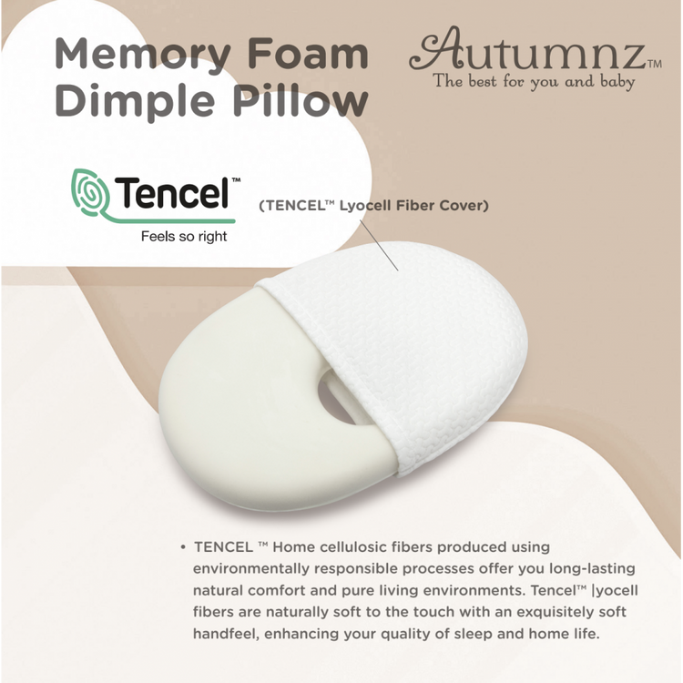 Autumnz Memory Foam Dimple Pillow With Tencel Cover (0m+)