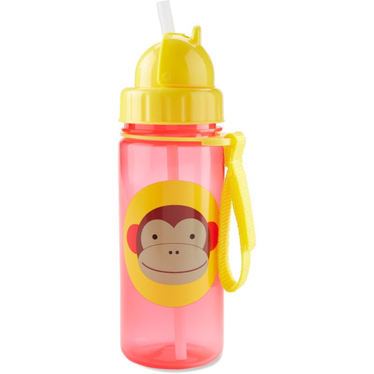 Skip Hop Zoo Straw Bottle 390ml - Monkey