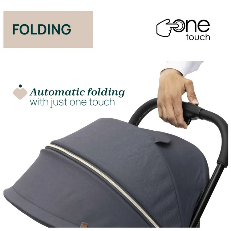 Chicco Goody XPlus Auto Fold Stroller - Dark Shadow (Newborn up to 22kg)