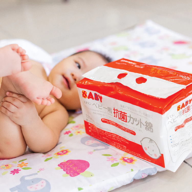 Suzuran Baby Antibacterial Cut Cotton (120 Pcs)