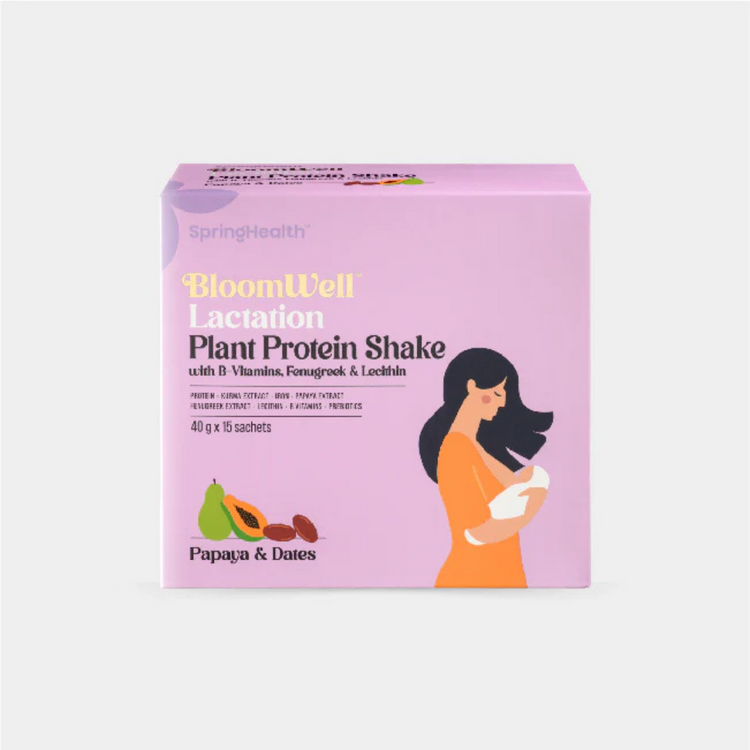 BloomWell Lactation Plant Protein Shake with B-Vitamins, Fenugreek & Lecithin