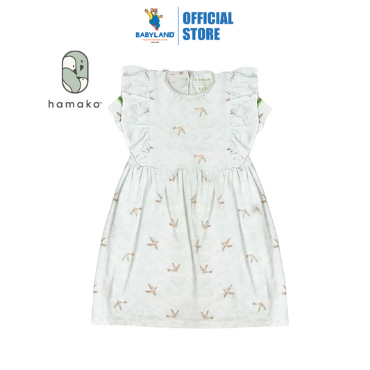 Hamako Tencel Baby Kids Frill Dress Whispering Wings