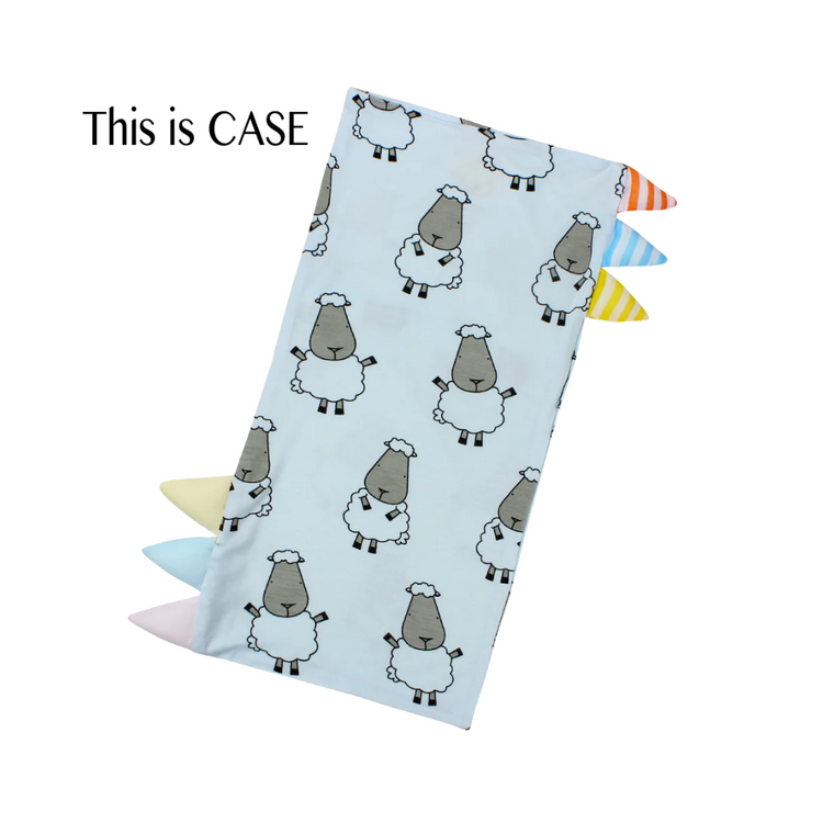 Baa Baa Sheepz Bed-Time Buddy Case Big Sheepz With Color & Stripe Tag