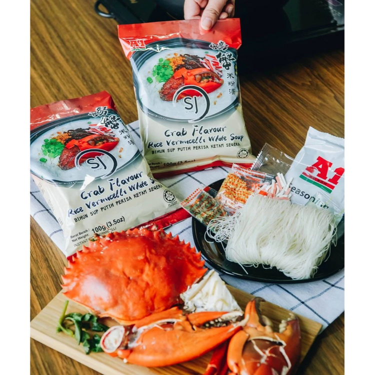 A1 S&J Crab Flavour Rice Vermicelli White Soup (100g)