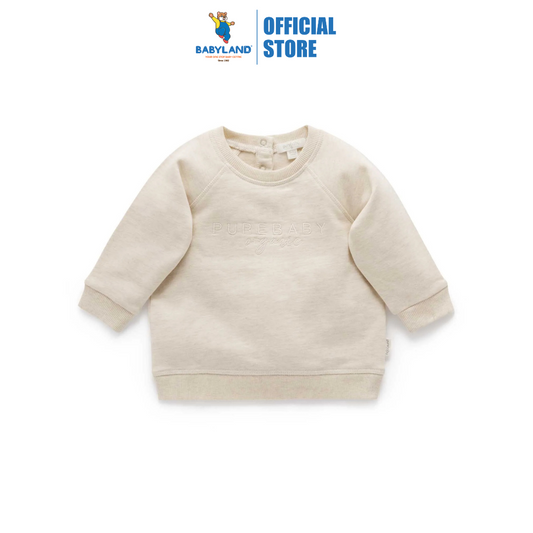 Purebaby Organic Purebaby Logo Windcheater - Wheat Melange
