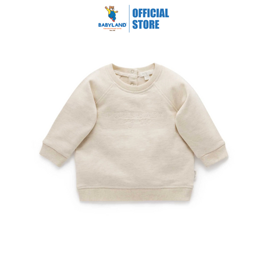Purebaby Organic Purebaby Logo Windcheater - Wheat Melange
