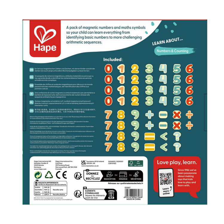 Hape 2007 Magnetic Numbers (3Y+)