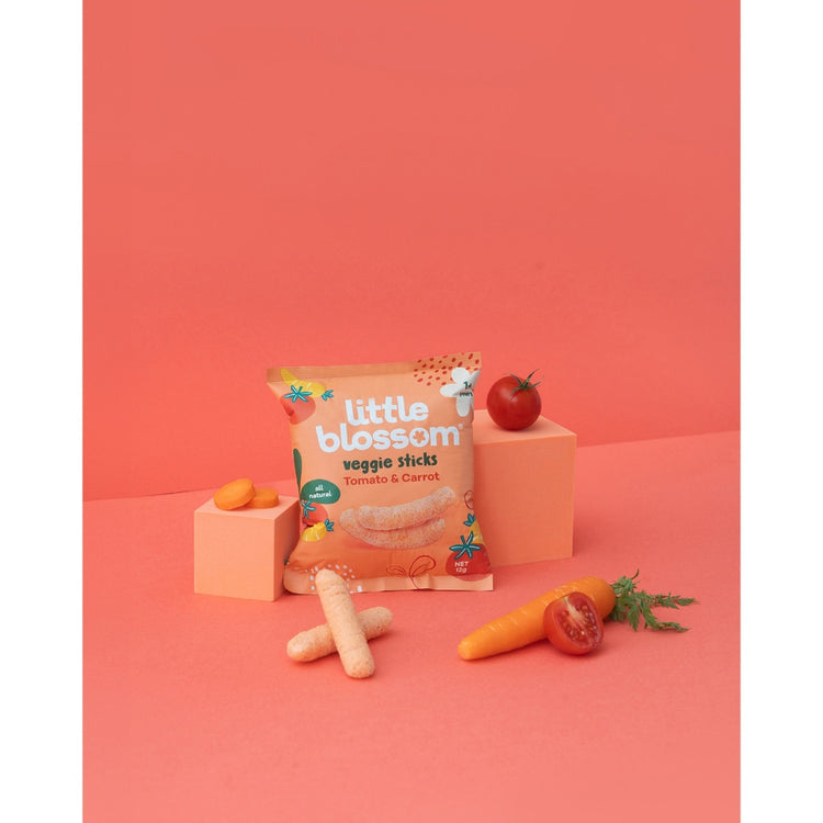 Little Blossom Veggie Sticks 12g - Tomato & Carrot