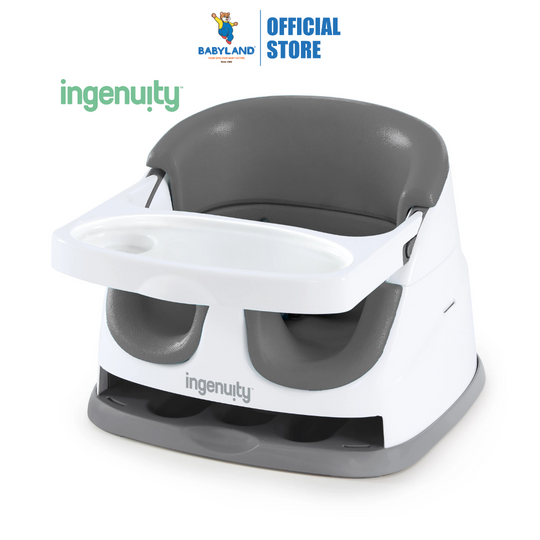 Ingenuity Baby Base 2-in-1 Booster Seat - Slate (6M-3Y)