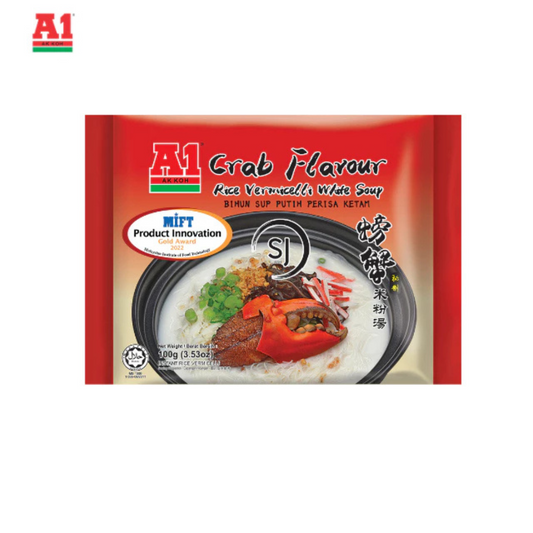 A1 S&J Crab Flavour Rice Vermicelli White Soup (100g)