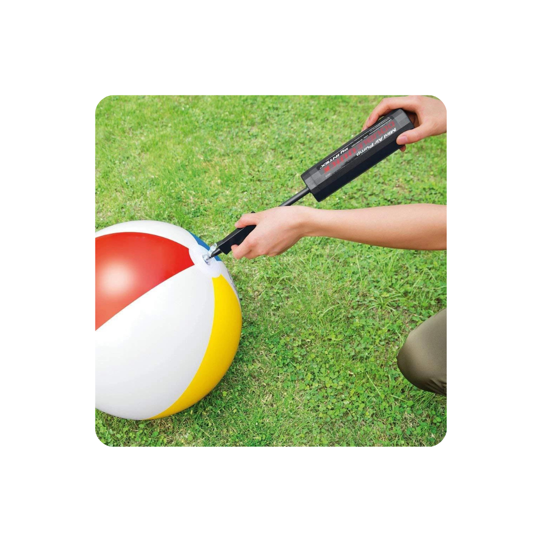Intex Mini-Doppel-Schnellpumpe – 29 Cm, Manuell, Mit Verstellbarer Düse, TÜV-geprüft – Ideal Für Kleine Bälle, Luftmatratzen Und Aufblasbare Schwimmer