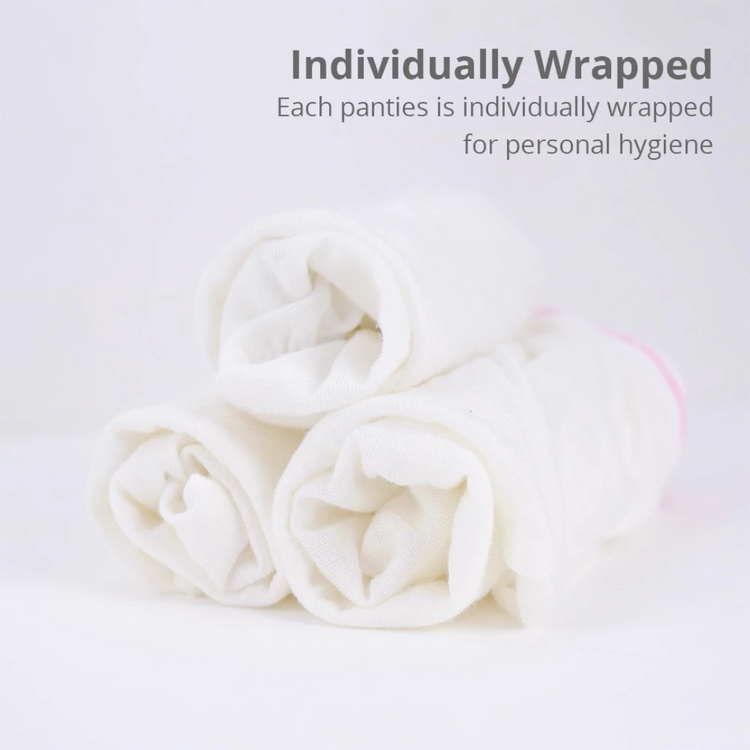 Shapee Disposable Ladies Cotton Panties (M/L/XL/XXL) (4pcs)
