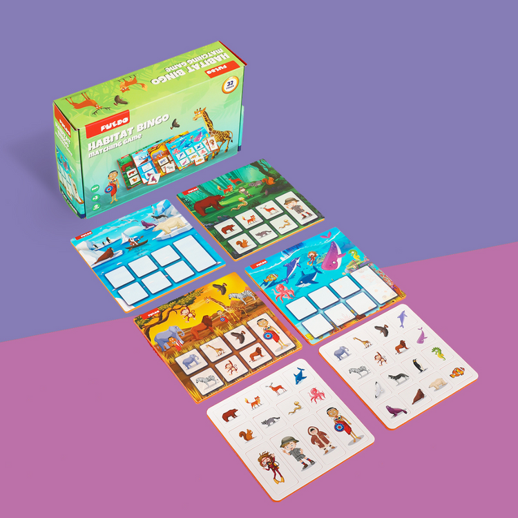 Puedo Habitat Bingo Matching Game (3Y+)